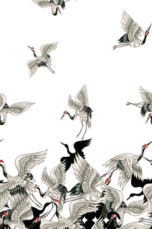 仙鹤印花华亿平台图片