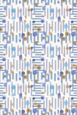 条纹混搭印花华亿平台图片