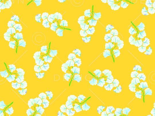 银杏叶子印花华亿平台图片