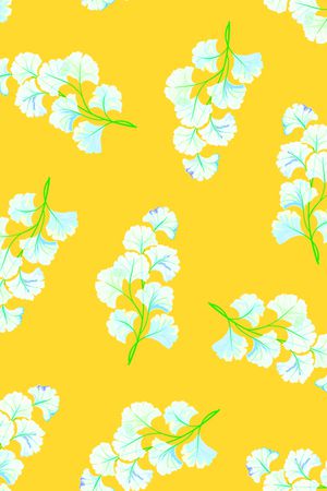 银杏叶子印花华亿平台图片