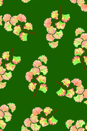 银杏叶子印花华亿平台图片