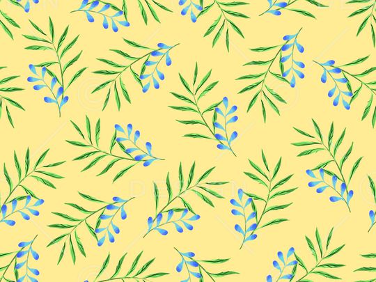 清爽底花卉印花华亿平台图片