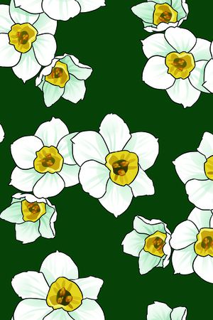 水仙花印花华亿平台图片