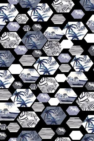 男装印花华亿平台图片