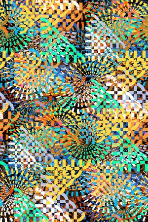 抽象男装印花华亿平台图片