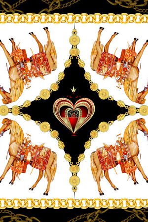 方巾印花华亿平台图片