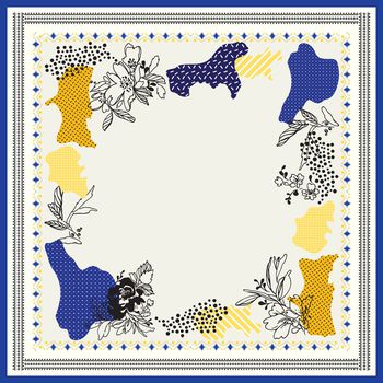 抽象花卉印花华亿平台图片