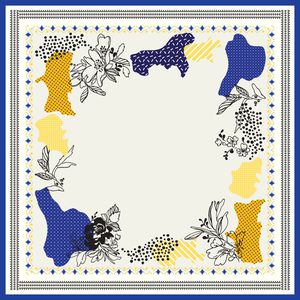 抽象花卉印花华亿平台图片