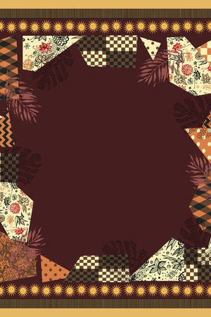 抽象花卉印花华亿平台图片