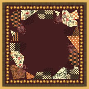 抽象花卉印花华亿平台图片