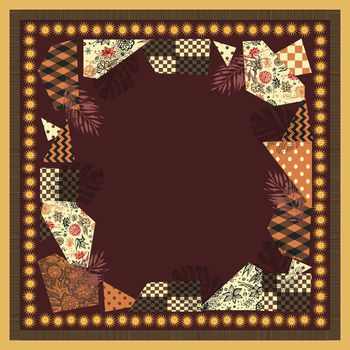 抽象花卉印花华亿平台图片