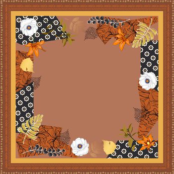 抽象花卉印花华亿平台图片