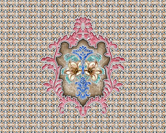 定位花印花华亿平台图片