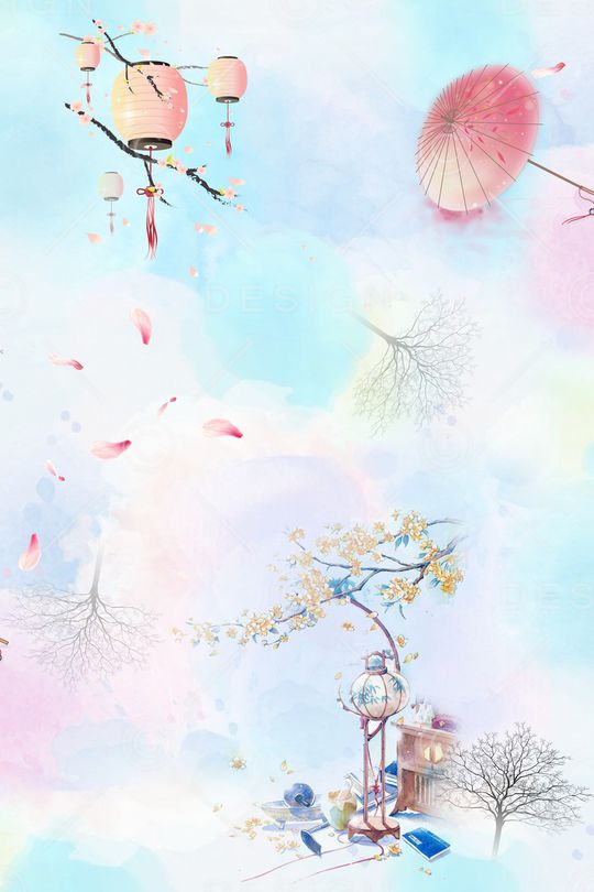 水墨风印花华亿平台图片