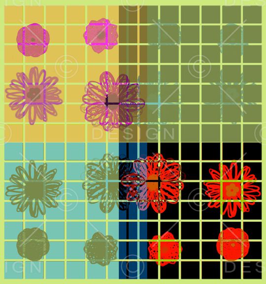 花卉印花华亿平台图片