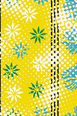 几何花卉印花华亿平台图片