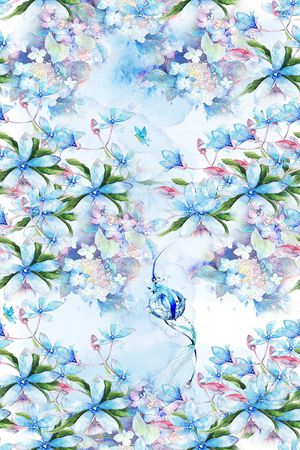 满版散花印花华亿平台图片