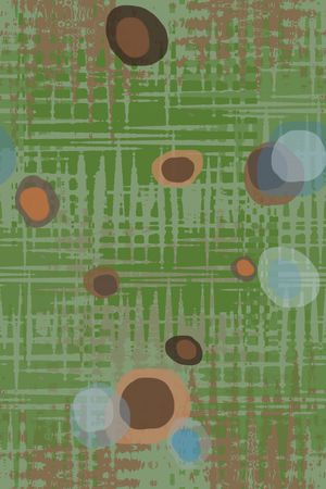 圆圈与波点印花华亿平台图片