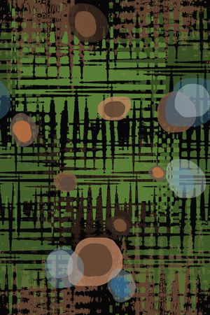 圆圈与波点印花华亿平台图片