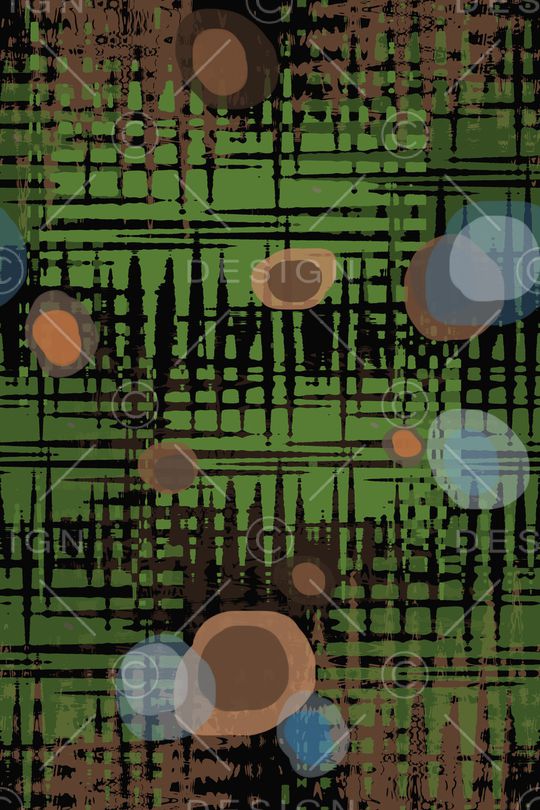 圆圈与波点印花华亿平台图片