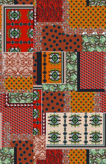 佩斯利印花华亿平台图片