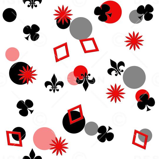 扑克印花华亿平台图片