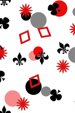 扑克印花华亿平台图片