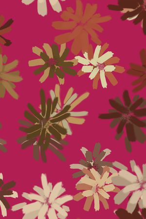 抽象花卉印花华亿平台图片