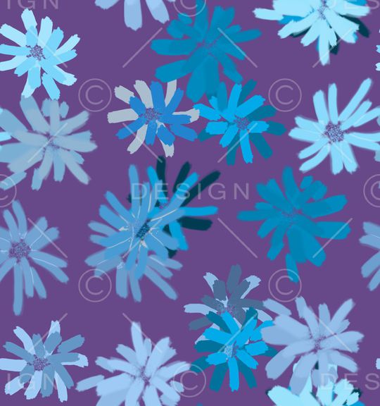 抽象花卉印花华亿平台图片