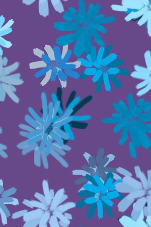 抽象花卉印花华亿平台图片