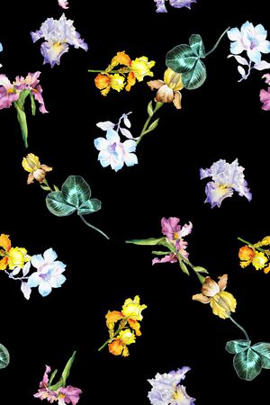 抽象花卉印花华亿平台图片