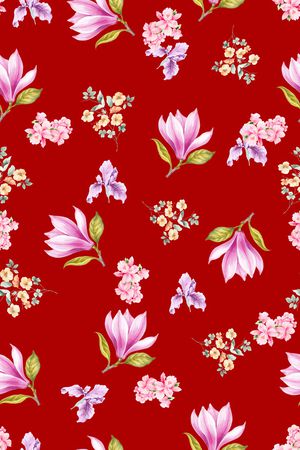 小碎花印花华亿平台图片