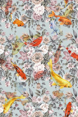 中国风印花华亿平台图片