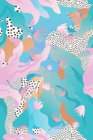 抽象印花华亿平台图片