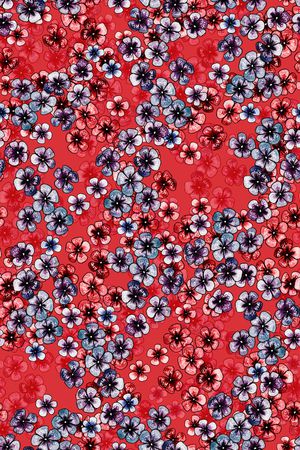 小碎花印花华亿平台图片