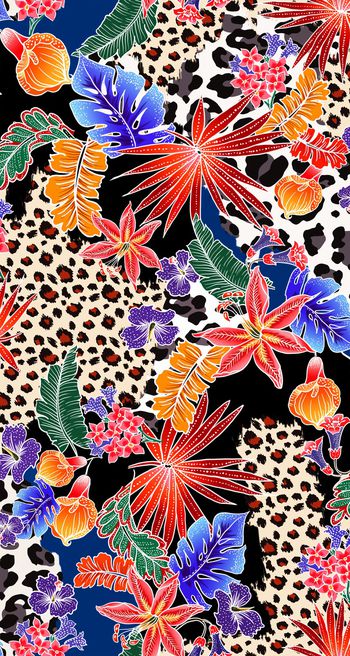 混合拼接印花华亿平台图片