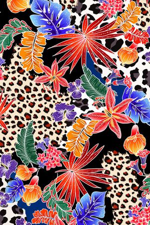 混合拼接印花华亿平台图片