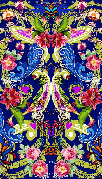 佩斯利印花华亿平台图片