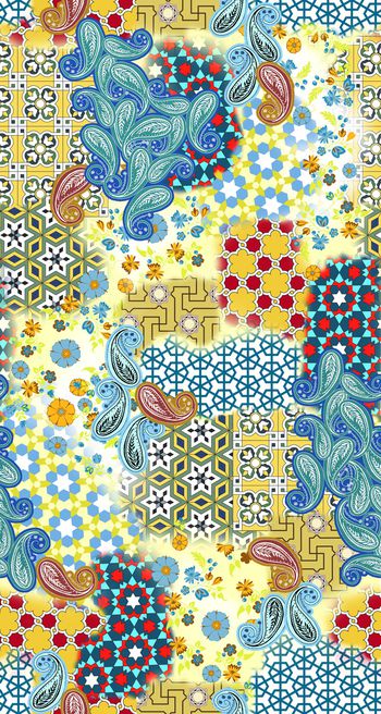 几何印花华亿平台图片