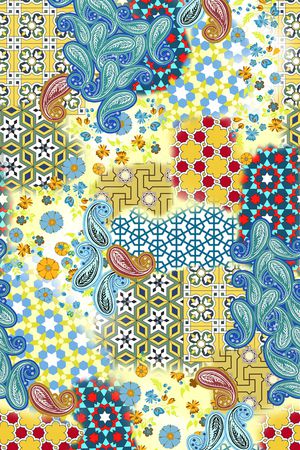 几何印花华亿平台图片