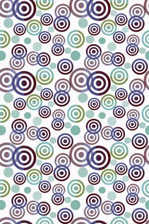 圆圈与波点印花华亿平台图片