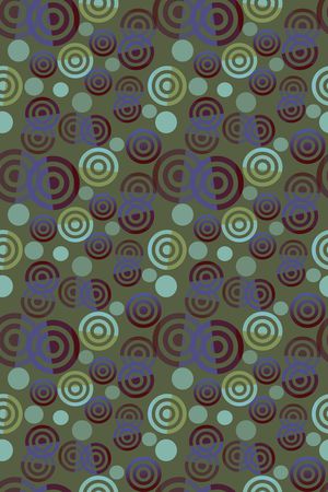 圆圈与波点印花华亿平台图片