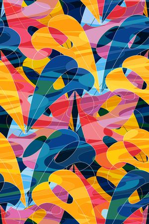 抽象男装印花华亿平台图片