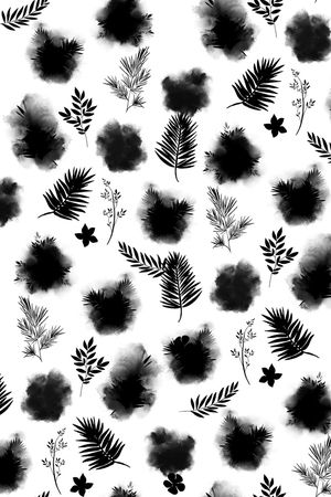 水墨风印花华亿平台图片