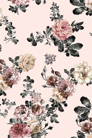 水彩花卉印花华亿平台图片