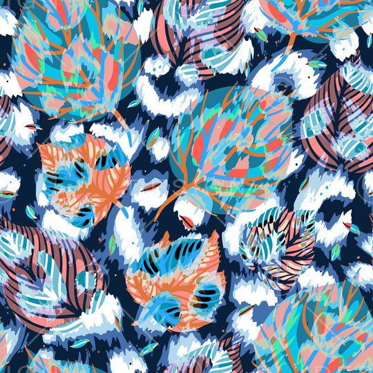 抽象印花华亿平台图片