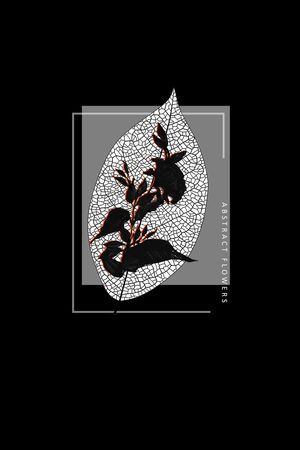 抽象花卉印花华亿平台图片