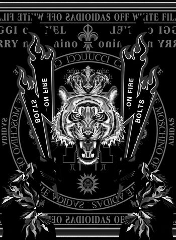 1227716-彩虎-黑白