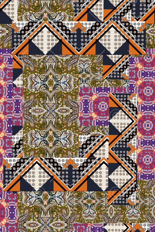 抽象印花华亿平台图片