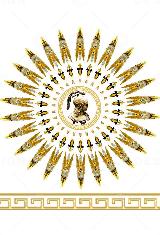 几何抽象复古金属印花华亿平台图片